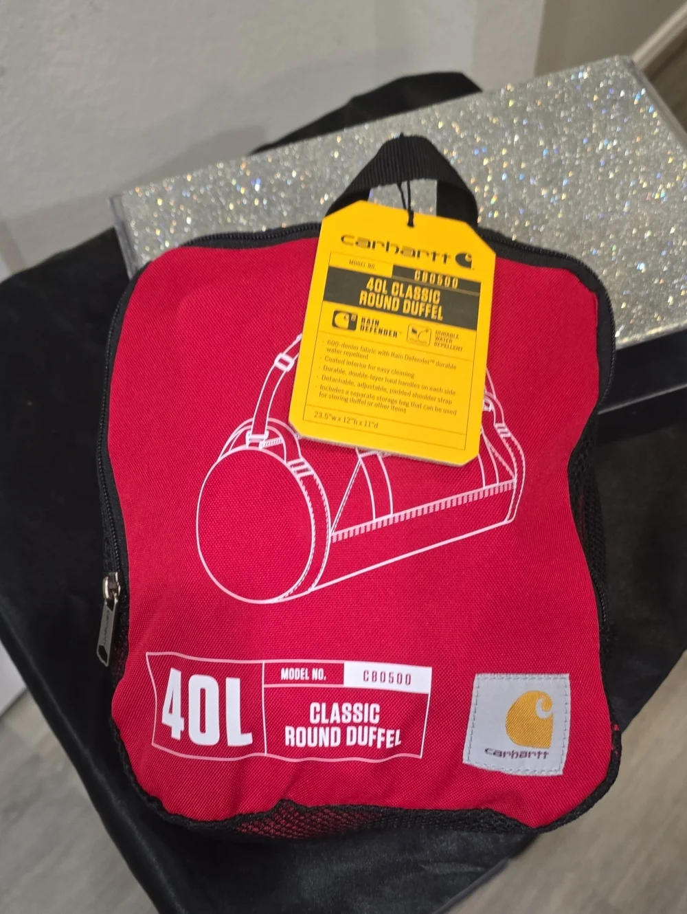 Carhartt 40L Classic Round Duffel Bag- Industy Red